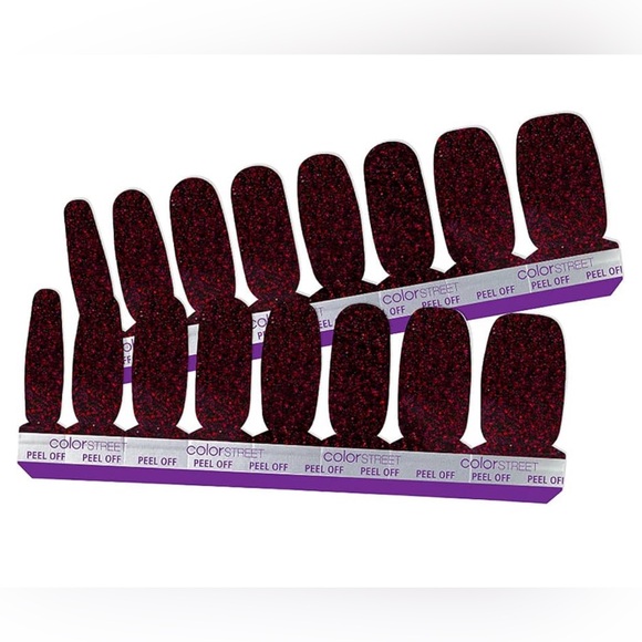 *Retired* Color Street: Russian Around | Crimson Sparkle Fall Autumn Glitter - Picture 12 of 12